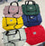 Women Travel Foldable Shoulder Bag Patchwork Tote Bag Casual Large Capacity Fashion Handbag (random Color)